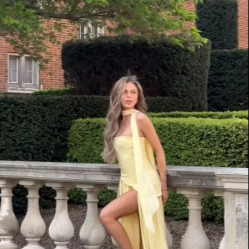 Elegant Solid Pleated Maxi Dress for Women with Sexy Sleeveless Off Shoulder Design and High Slit Party Wear